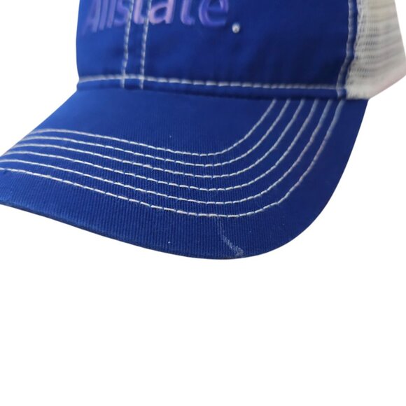 Allstate Good Hands Logo Mesh Strapback Cap Trucker Baseball Hat Pro Fit Elevate - Picture 7 of 14